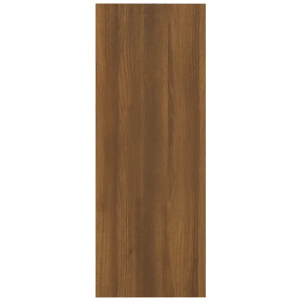 konsolbord 105x30x80 cm konstrueret træ brun egetræsfarve