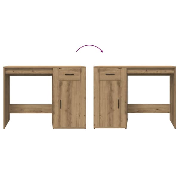 Työpöytä Artisan Oak 100x50x76 cm Puu Materiaali