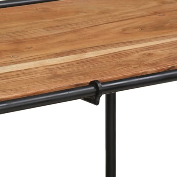 konsolbord 110x42x76 cm massivt akacietræ