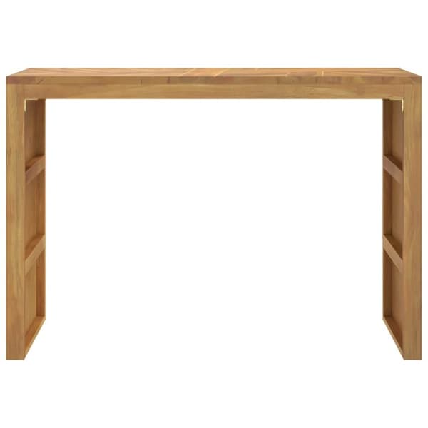 konsolipöytä 110x35x75 cm massiivi tiikiä