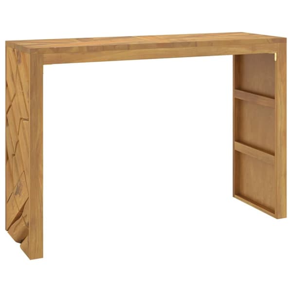 konsolipöytä 110x35x75 cm massiivi tiikiä