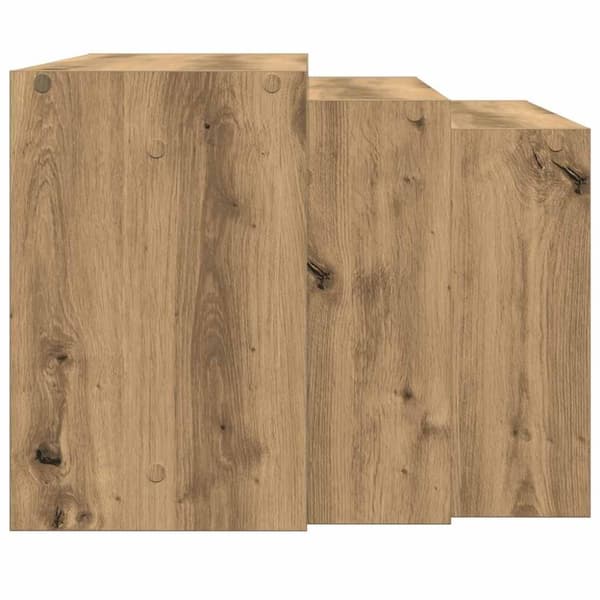 Slip-On pöydät, 3 kpl, Artisan Oak