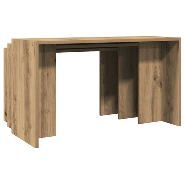 Slip-On pöydät, 3 kpl, Artisan Oak