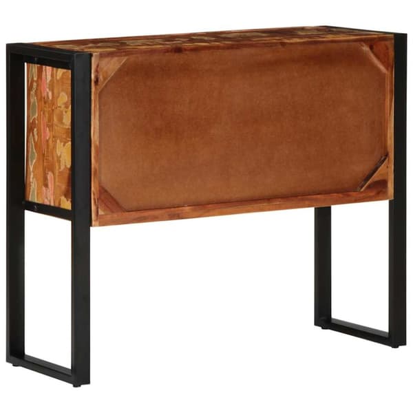 konsolikaappi värikäs 70x35x70 cm massiivi kierrätyspuuta