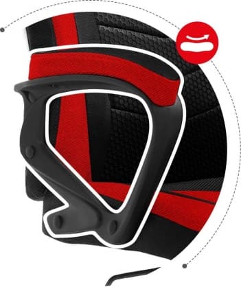 PC Furniture Force 2.5 Red Mesh, Huzaro