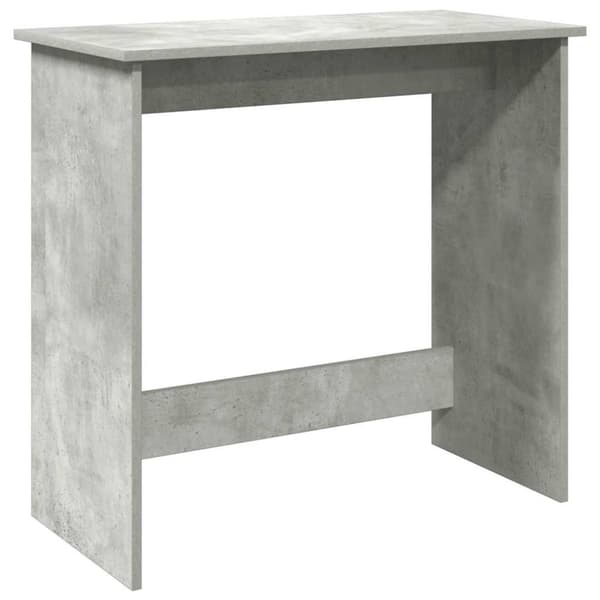 Skrivbord betonggrå 80x40x75 cm konstruerat trä