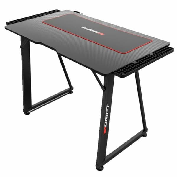 Skrivbord GAMING DRIFT DRDZ75 Svart Svart/Röd 100 x 60 cm