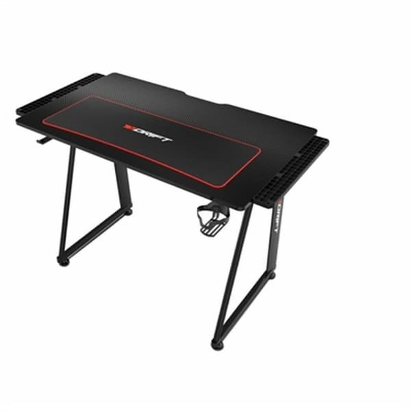 Skrivbord GAMING DRIFT DRDZ75 Svart Svart/Röd 100 x 60 cm Svart, Röd