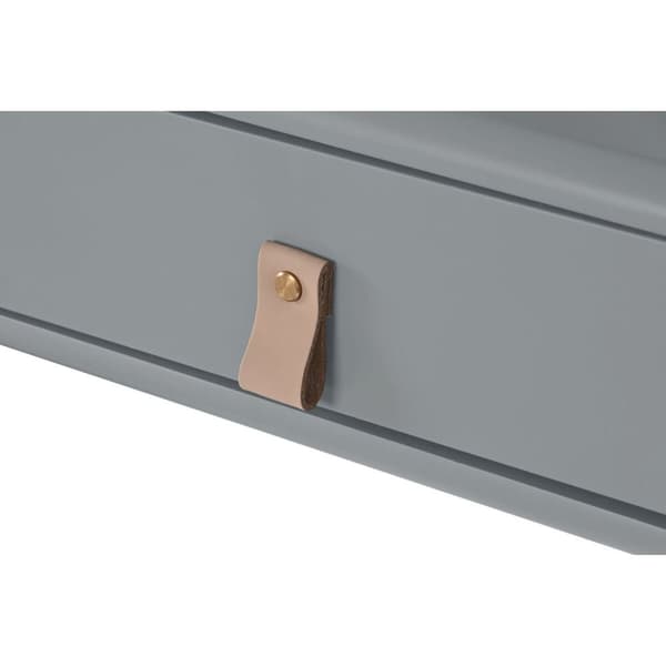 Skrivbord Home ESPRIT Blå Grå Trä MDF 120 x 60 x 75 cm