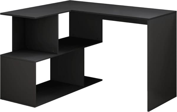 Rootz L-muotoinen 2-in-1 pöytähylly - Tietokonepöytä - Peliasema - E1 Puumateriaali - 100cm x 77cm x 120cm