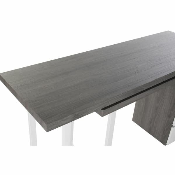 Skrivebord DKD Home Decor Natur Grå Metal MDF (150 x 120 x 75 cm)