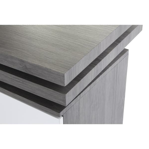 Skrivebord DKD Home Decor Natur Grå Metal MDF (150 x 120 x 75 cm)