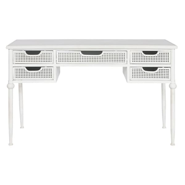 Skrivebord Home ESPRIT Hvid Metal 122 x 50 x 76 cm