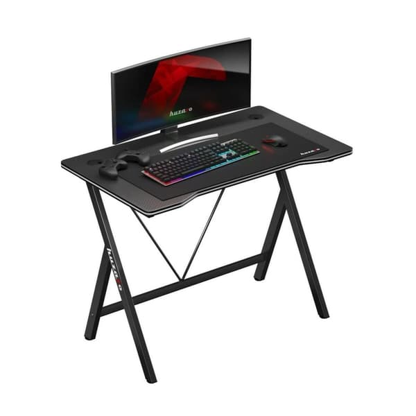 Skrivebord Gaming Huzaro HZ-Hero 1.4 Black Sort