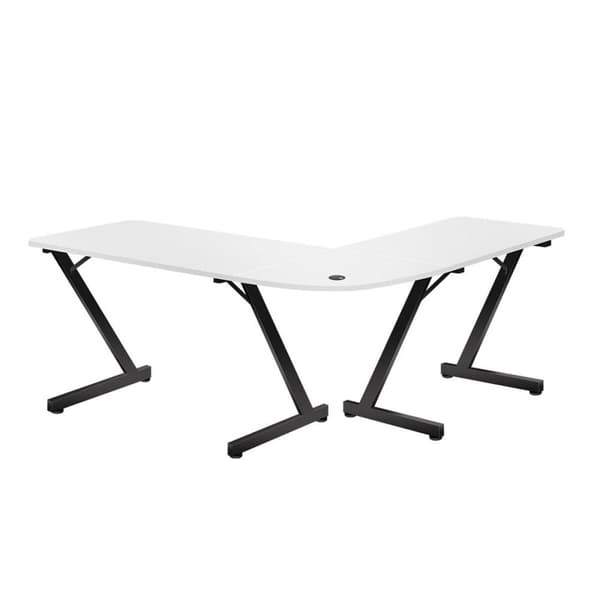 Työpöytä Gaming Huzaro HZ-Hero 7.0 Valkoinen Musta Hiilikuitu 154 x 72,5 x 117 cm