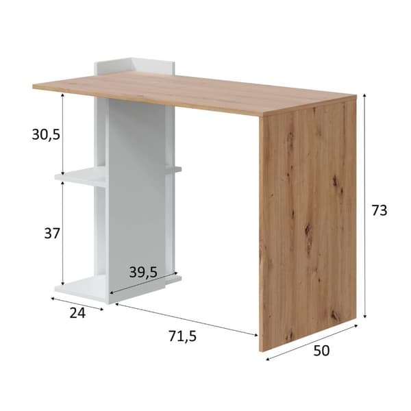 Kenia vändbart skrivbord - L100 cm