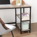 Miniatyrbild 6 av 8: Bureau d'angle droit avec étagère 2 niveaux style industriel