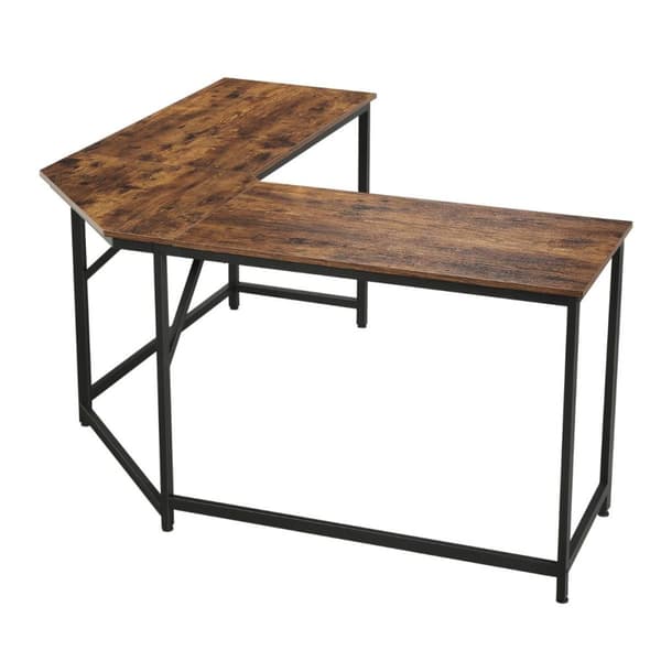 Höger hörnskrivbord i industriell stil - L149 x D149 cm