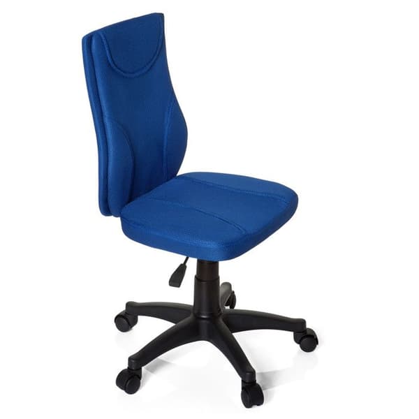 Svängbar stol för barn - hjh OFFICE - KIDDY BASE - Blå - Tyg