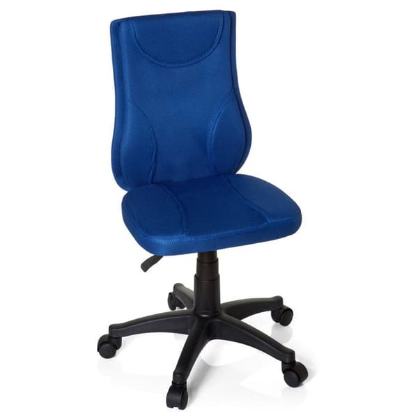 Svängbar stol för barn - hjh OFFICE - KIDDY BASE - Blå - Tyg
