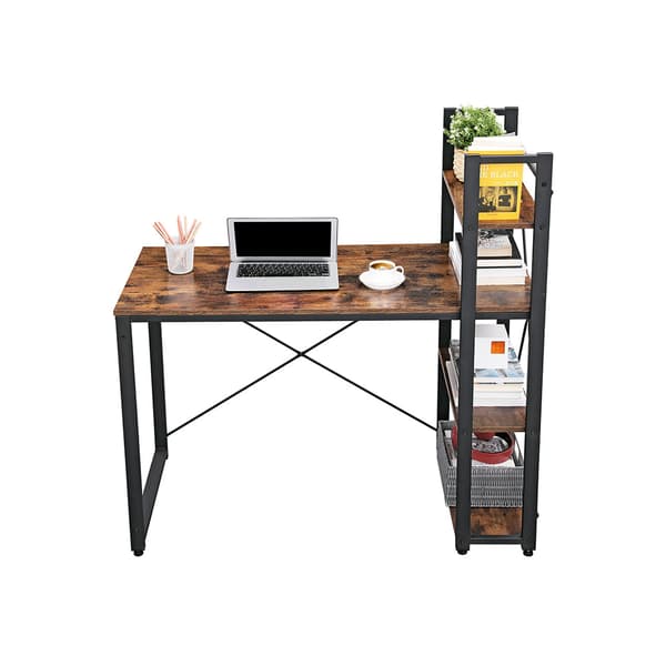 Bureau - Computer Office - 120 cm - med 4 hylder - Industriel design