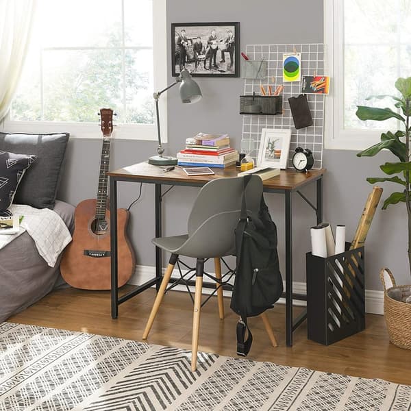 Pöytä - Tietokonepöytä - Office Office - Vintage Brown/Black