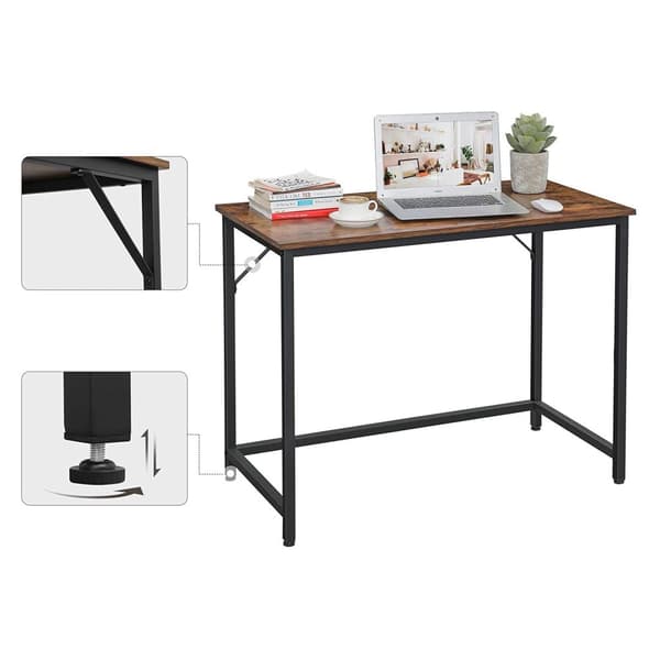 Pöytä - Tietokonepöytä - Office Office - Vintage Brown/Black