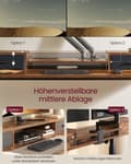 Pikkukuva 3 / 7: Bureau - Korkeus säädettävä ja sähköinen - vintage ruskea