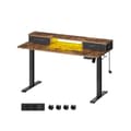 Pikkukuva 1 / 7: Bureau - Korkeus säädettävä ja sähköinen - vintage ruskea