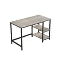 Miniatyrbillede 11 af 11: Desk - PC -bord med 2 hylder - venstre eller højre monterbar - 120 x 60 x 75 cm