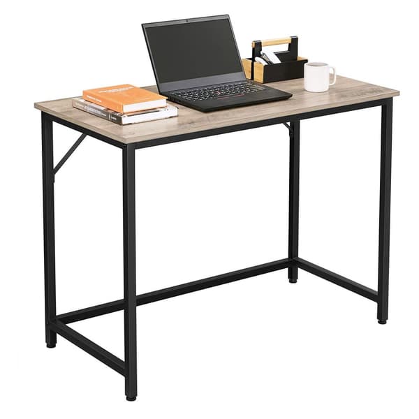Desk - SMAL Office Office - Computer Table - 100 x 50 x 75 cm - Grå/svart