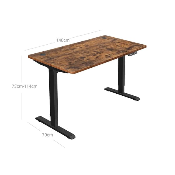 Desk - Elektrisk i højdejusterbar - 140 x 70 x (73-114) cm