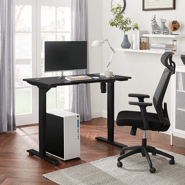 Electric Desk - Sort - i højde justerbar - med motorkontor