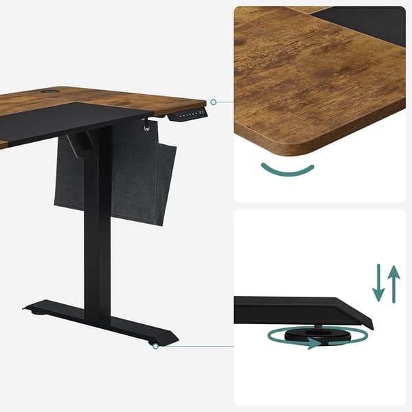 Sit Stand Desk - Computed Table - Højdejusterbar - med hjul
