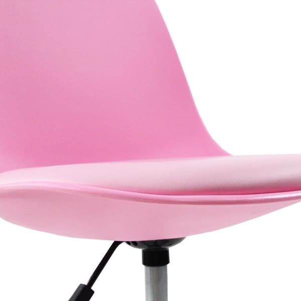 Snurrstol för barn - hjh OFFICE - FANCY II - Rosa - konstläder