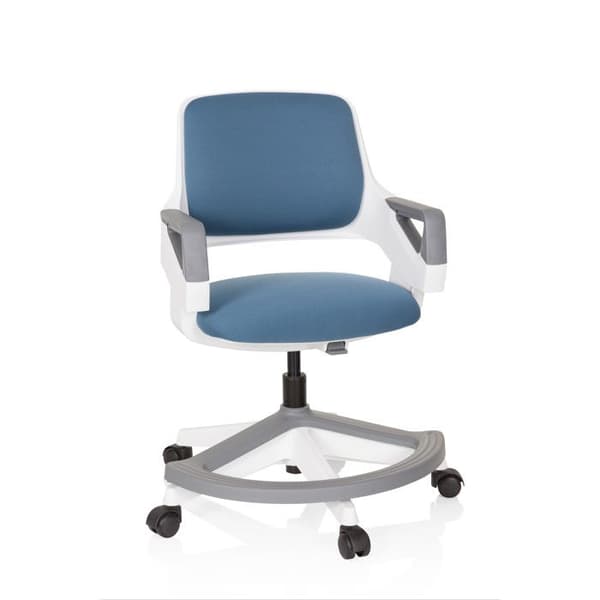 Snudden stol för barn - hjh OFFICE - KID FLEX - Blå Grå - Tyg