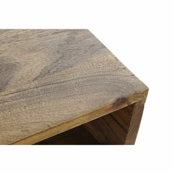 Skrivbord DKD Home Decor 115 x 55 x 76 cm Naturell Svart Metall