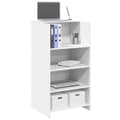 Miniatyrbild 1 av 2: Receptionsdisk vit 55x50x103,5 cm konstruerat trä