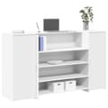 Miniatyrbild 1 av 2: Receptionsdisk vit 180x50x103,5 cm konstruerat trä
