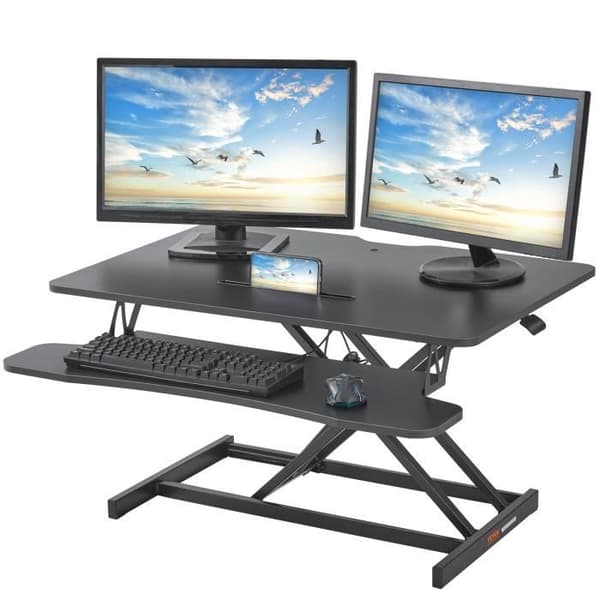 Arbetsstation - VEVOR - Höjdjusterbar stående skrivbordskonverter 91,5cm