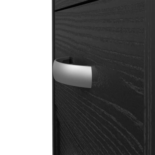 FunctionPlus skrivbord 5 lådor, 1 hylla svart ask-dekor.