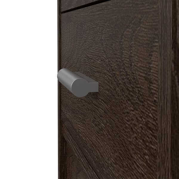 FunctionPlus skrivebord 4 skuffer, 1 hylle mørk.