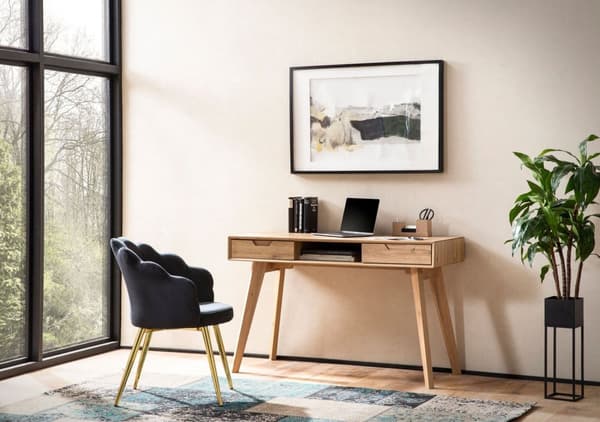 Rootz Scandinavian Desk - Arbetsbord - Sminkbord - Mångsidig användning - 120cm x 55cm x 77cm