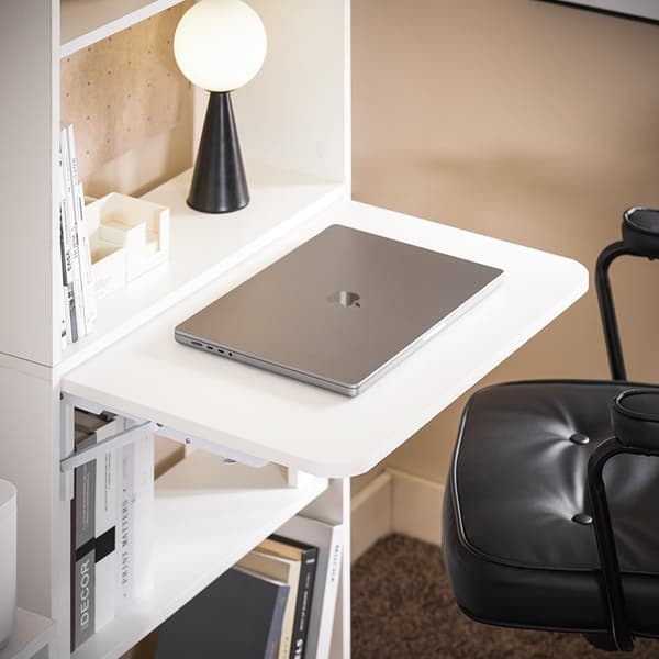 Rootz multifunktionellt skrivbord - Laptopbord - Hylla - 5 hyllor - Förvaringsutrymme - 64cm x 145cm x 58cm - PB(E1) Material