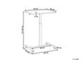 Miniatyrbillede 3 af 10: Manuelt justerbart mobilt laptop-skrivebord med stålramme i mørkt træ 65 x 48 cm Sit and Stand Modern Design Office