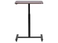 Miniatyrbillede 6 af 10: Manuelt justerbart mobilt laptop-skrivebord med stålramme i mørkt træ 65 x 48 cm Sit and Stand Modern Design Office
