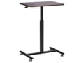 Miniatyrbillede 1 af 10: Manuelt justerbart mobilt laptop-skrivebord med stålramme i mørkt træ 65 x 48 cm Sit and Stand Modern Design Office