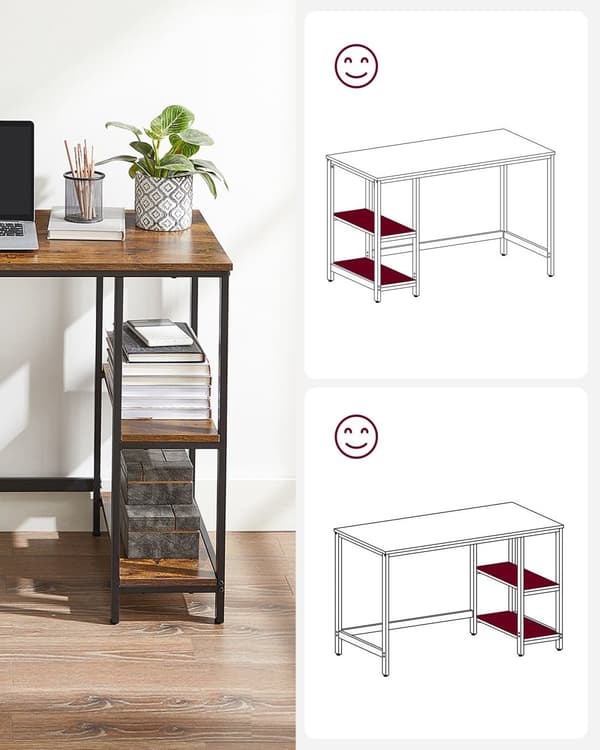 Bureau - Teollisuuden ilme - 2 hyllyä