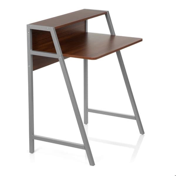 Bureau - hjh KONTOR - DUMONT - Nöt - Spånskiva, melamin, metall