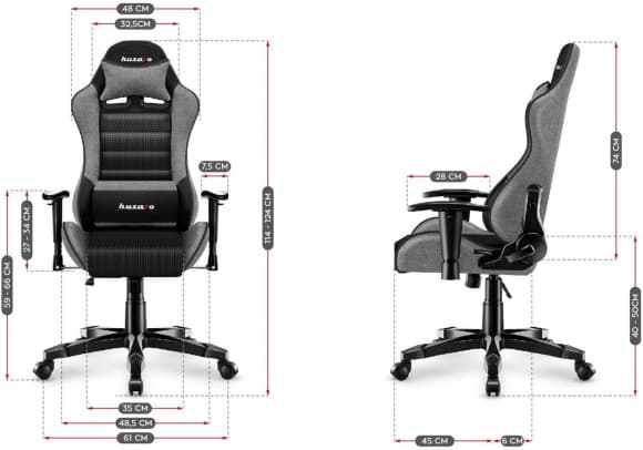 PC Furniture Ranger 6.0 Grey Mesh, Huzaro